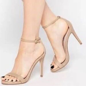 Steve Madden strappy nude heels